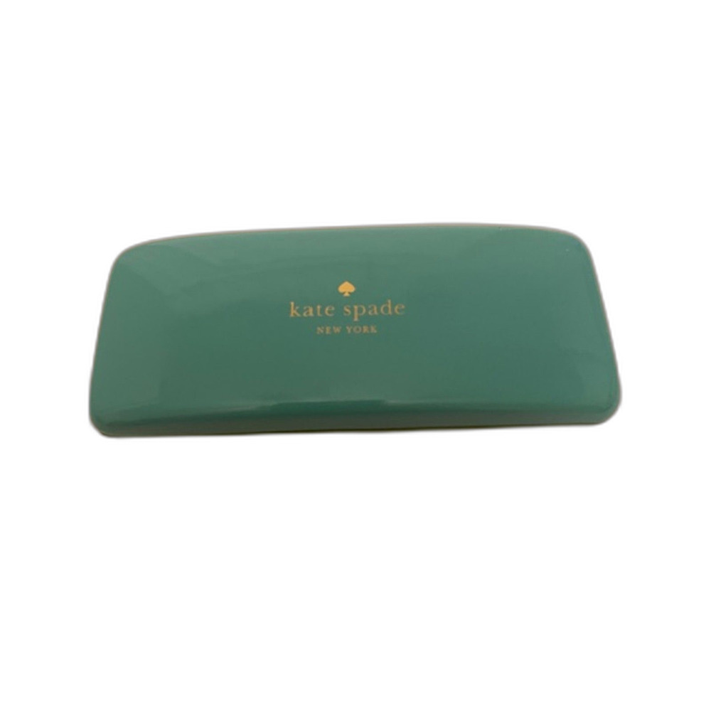 Kate Spade Hard Case Glasses Holder  and Cloth Aqua/Green